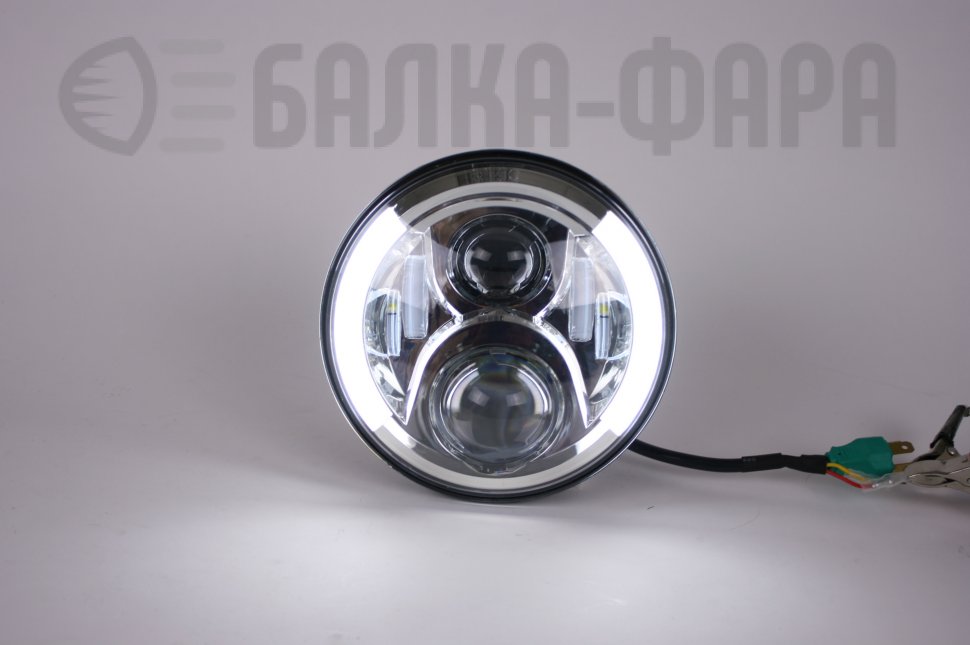 Комплект (2 шт.) светодиодных фар головного света 90 Ватт, хром JH07