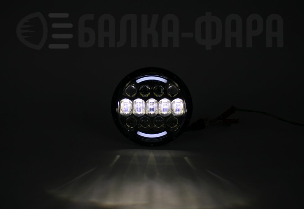 Светодиодная фарa  110 Ватт, на Ниву, УАЗ, Jeep Wrangler