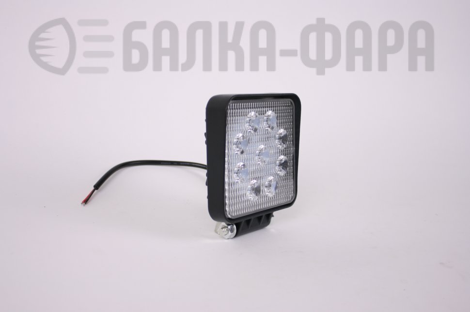 LED фара 1007 на 27 Ватт SLIM, дальний свет